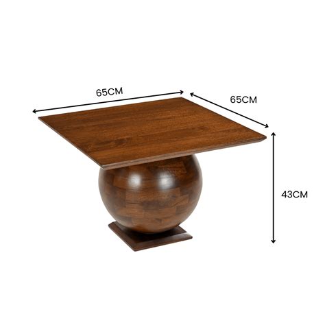 Squaphere Solid Wood Modern Geometric Center Table – RadiantFurn