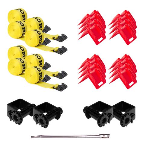 Buy DC Cargo Mall Flatbed Tie-Down Kit for Heavy Hauling - 29 Pieces ...