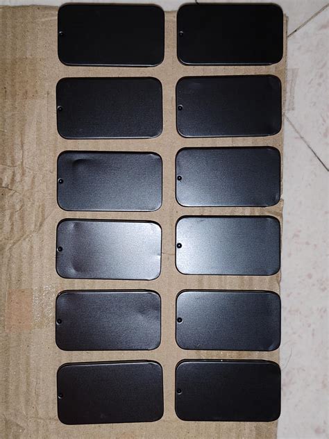 Hunky Dory 12pcs 10gram Black Aluminium Small Slider Top Tin Lip Balm ...