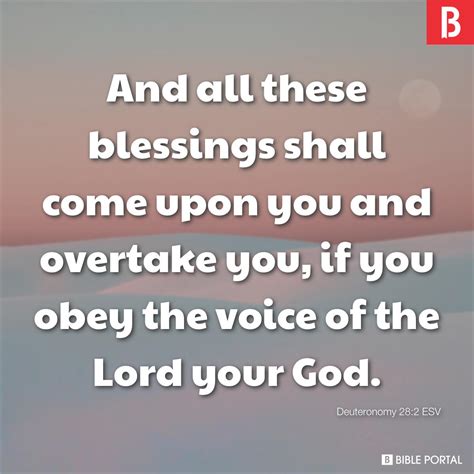 Deuteronomy 28:2 ESV picture - Bible Image- Bible Portal