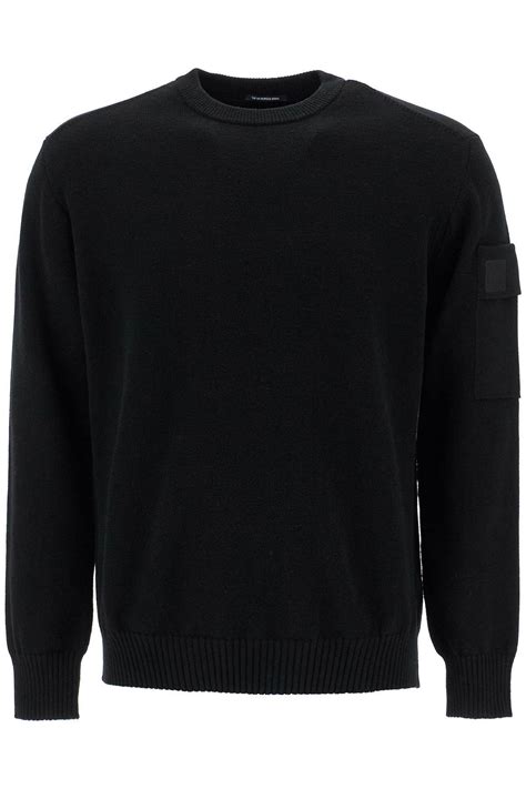 CP COMPANY merino wool pullover sweater Black C.P. Company