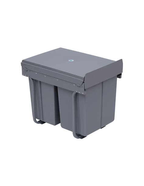 Affaldsspande sortering med udtræk i metal og kunststof 2 x 10 + 1 x 20 ...