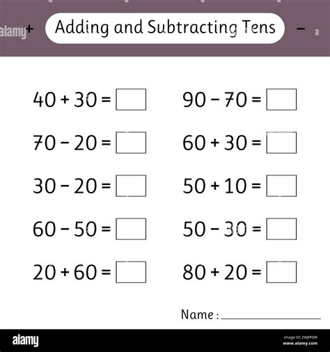 Adding and Subtracting Ten 的图像结果