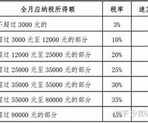 Image result for tax rates 所得税累进税率