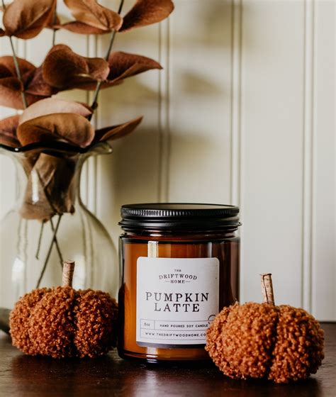 Fall Pumpkin Soy Candles - "pumpkin Latte" Fall Candle Pumpkin Spice ...