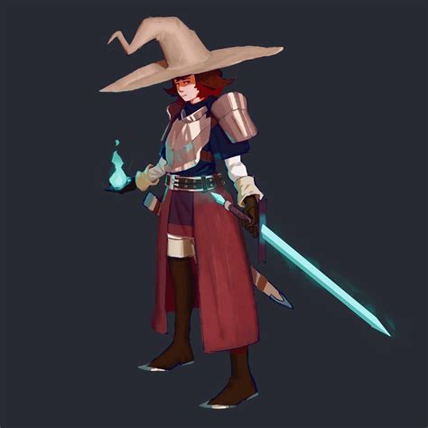 [OC] [ART] Sylia the Witch, Eldritch Knight : r/DnD