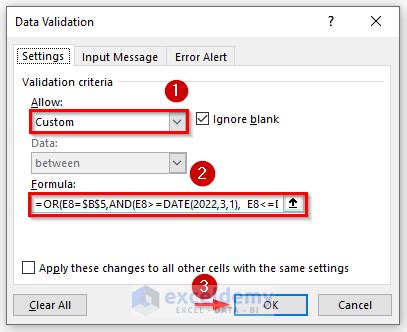 Excel Multiple Data Validation 的图像结果