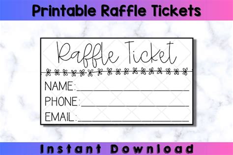 Get FREE Printable Raffle Tickets - Easy Templates! - Printables for ...