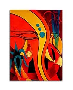 Tamatina Religious Art Canvas Painting | Sri Ganesha | God Unframed ...