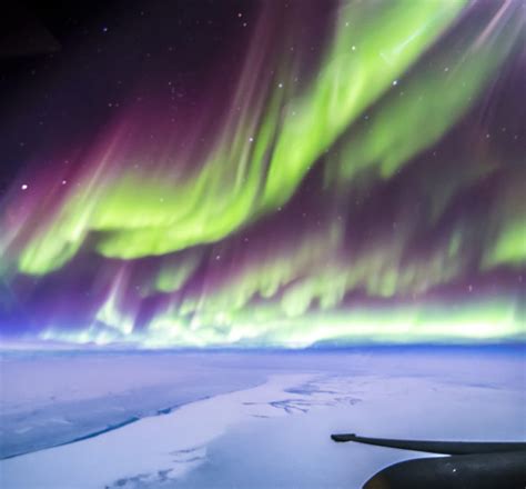Northern Lights Photos Taken from a U-2 Airplane Traveling at 70,000 Feet