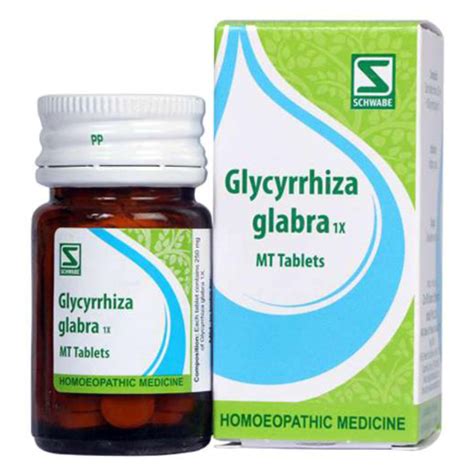 Buy Dr.Willmar Schwabe Glycyrrhiza Glabra 1X Tablets, 20 gm | 19 ...