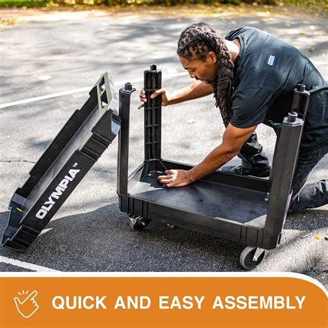 OlympiaTools Olympia Tools 2 Tier Rolling Carts with Wheels – India | Ubuy