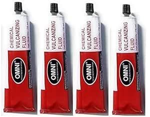 Omni Chemical Vulcanizing Fluid (CVF 75 ml) Adhesive/Solution Tube for ...