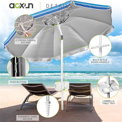 Aoxun 7ft Heavy Duty Beach Umbrella Review