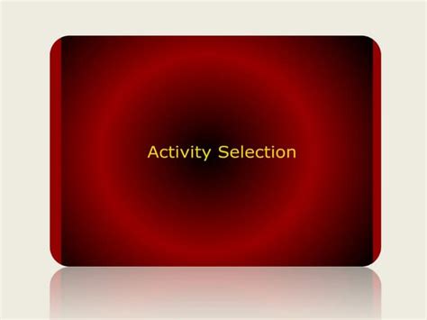 Image result for Activity Selection Problem Example