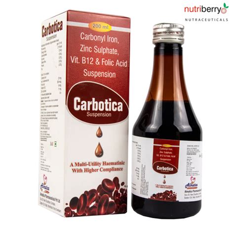 Iron + Zinc + Folic Acid + Vitamin B12 Syrup Nutriberry Nutraceutica