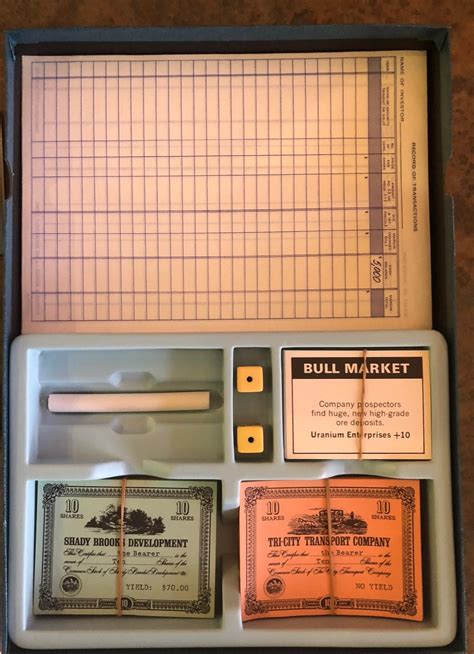 Midcentury Stocks and Bonds Board Game by 3M For Sale at 1stDibs ...