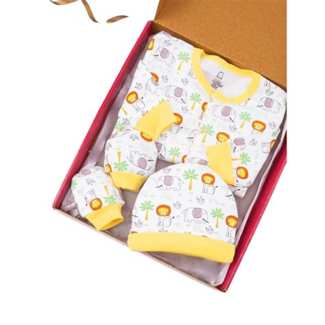 Cuddles for Cubs Haathi and Sher 3 Piece Clothing Set – Juplay World