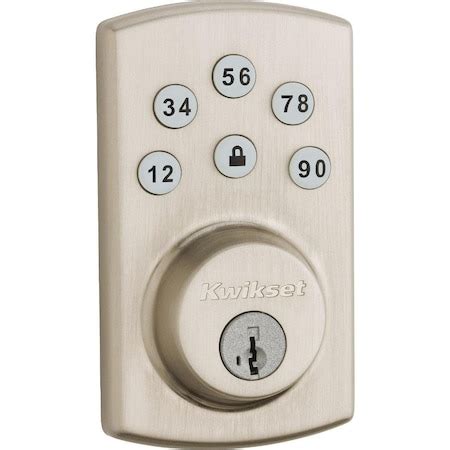 Kwikset Powerbolt 2 Satin Nickel Touchpad Electronic Deadbolt 907-2 15 ...
