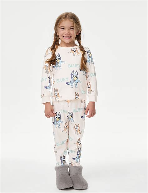 Buy Bluey Velour Pyjamas (1-7 Yrs) at Marks & Spencer