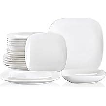 Buy LOVECASA 18-Piece Oval Dinnerware Set, Porcelain Dinner Set with 6 ...