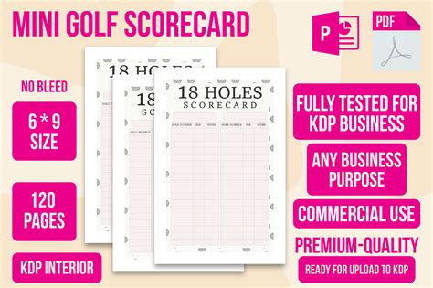 Mini Golf Scorecard Printable