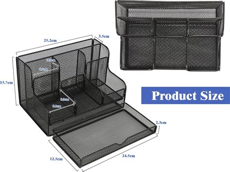 MoKo Desk Organizer with 7 Compartments and Drawers India | Ubuy