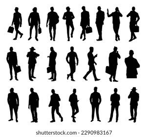 Business People Silhouette Vector 的图像结果