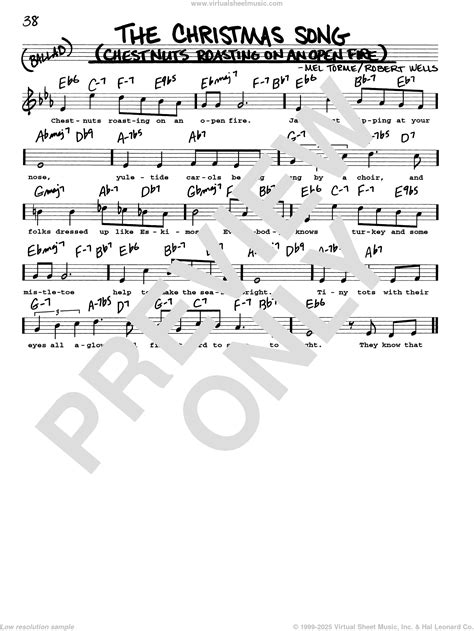 The Christmas Song (Chestnuts Roasting On An Open Fire) sheet music ...