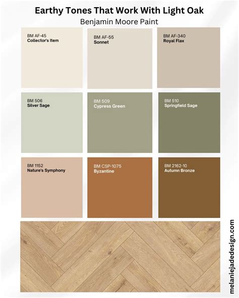 Color Schemes to Go With Natural Light Oak Wood Flooring - Earthy Tones ...