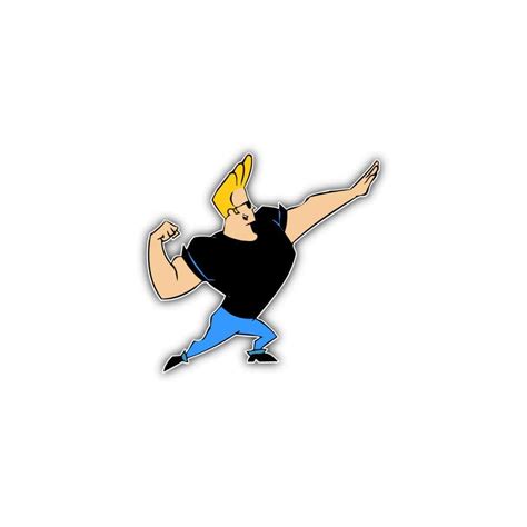 Johnny Bravo Pose Cartoon - Sticker Graphic - Auto, | Ubuy India