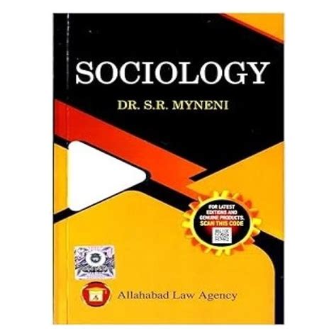 Sociology | By Dr. S.R Myneni | Revised Edition | Allahabad Law Agency ...