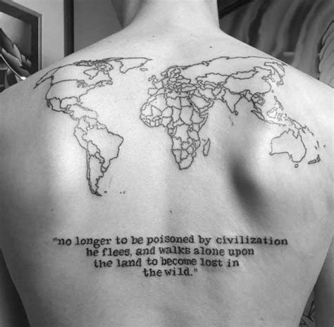 World Map Tattoo Designs, Ideas and Meaning - Tattoos For You
