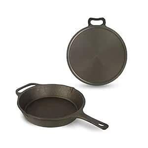 Buy The Indus Valley Super Smooth Cast Iron Cookware Set | Fry Pan (25. ...