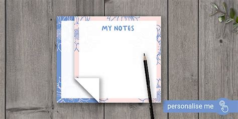 Sunflower Sticky Notes in Blue