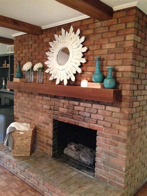 Red Brick Fireplace Mantel Decorating Ideas – Fireplace Guide by Chris