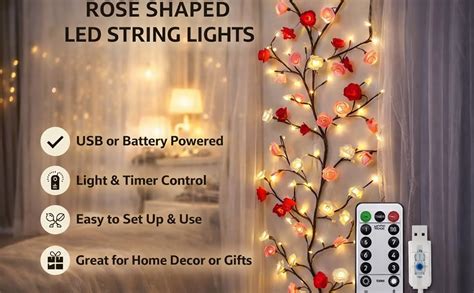Buy ZOVARO LED Cherry Blossom Branch Lights for Wall Decoration with ...