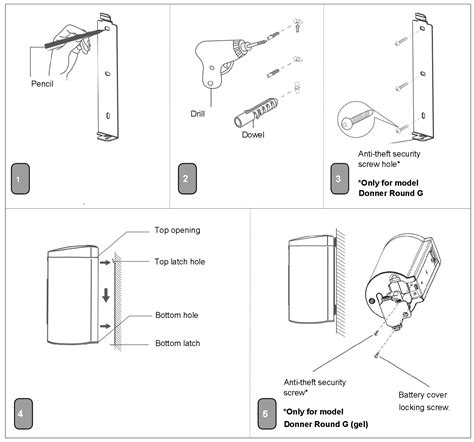 DONNER Round Automatic Soap Dispenser User Manual