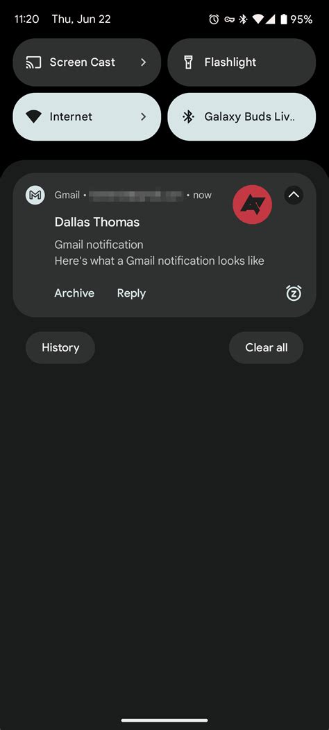 Image result for Gmail Notification UI