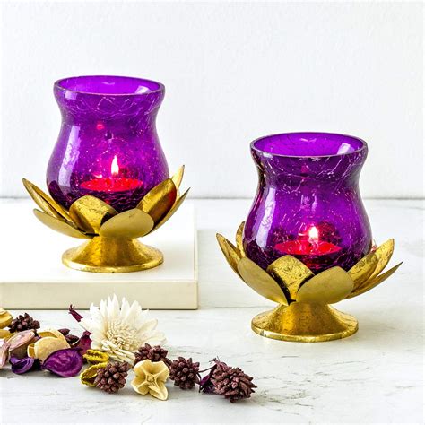 Buy Home Centre Metal Tea Light Holder, Pack of 2 Online at Low Prices ...