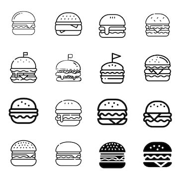 Coffee cup icon pack | Premium Vector