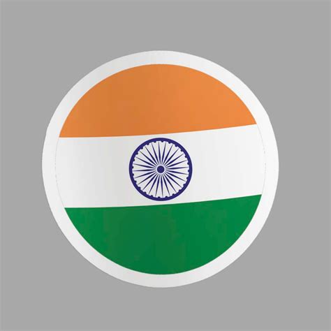 India Flag Sticker. – Namu Customs