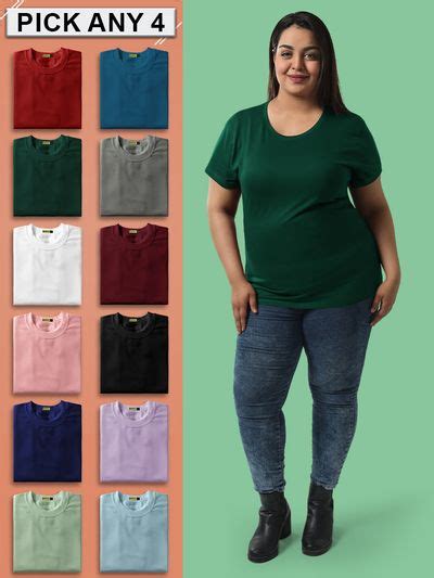 Women Plus Size T Shirts - [₹339] Buy Plus Size Tops Online