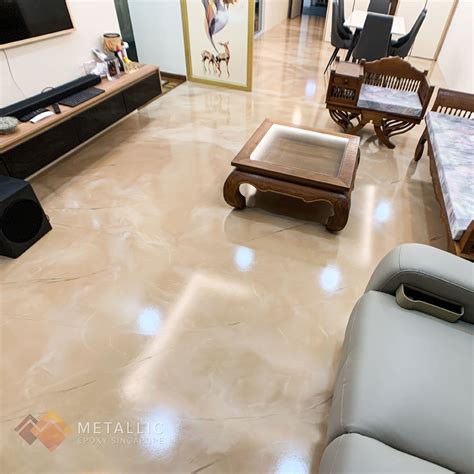 Metallic Epoxy Living Room Flooring | Metallic epoxy floor, Living room ...