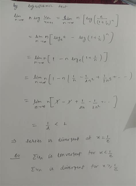 Test for convergence!