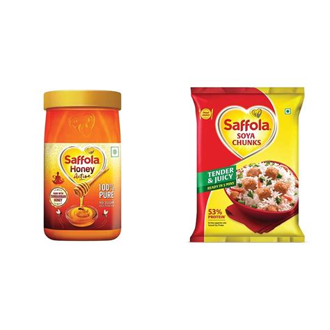 Saffola Honey Active, Made with Sundarban Forest Honey,1Kg & Saffola ...