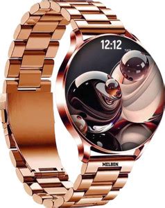 Melbon Active 2 Rose Gold Dila And Strap 1.39 AMOLED Display Bluetooth ...