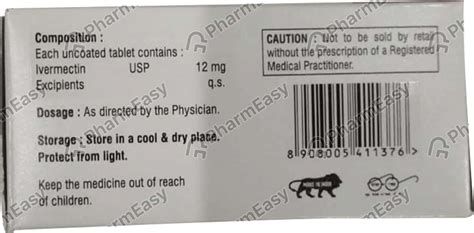 Iverjohn 12 MG Tablet (10): Uses, Side Effects, Price & Dosage | PharmEasy