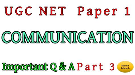 Image result for UGC Net First Paper Communication