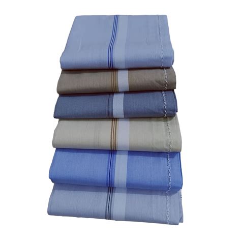 ARTCCOT® Men's Cotton Handkerchief| 6-pcs Pack| Size 39 x 39 cms |Insta ...